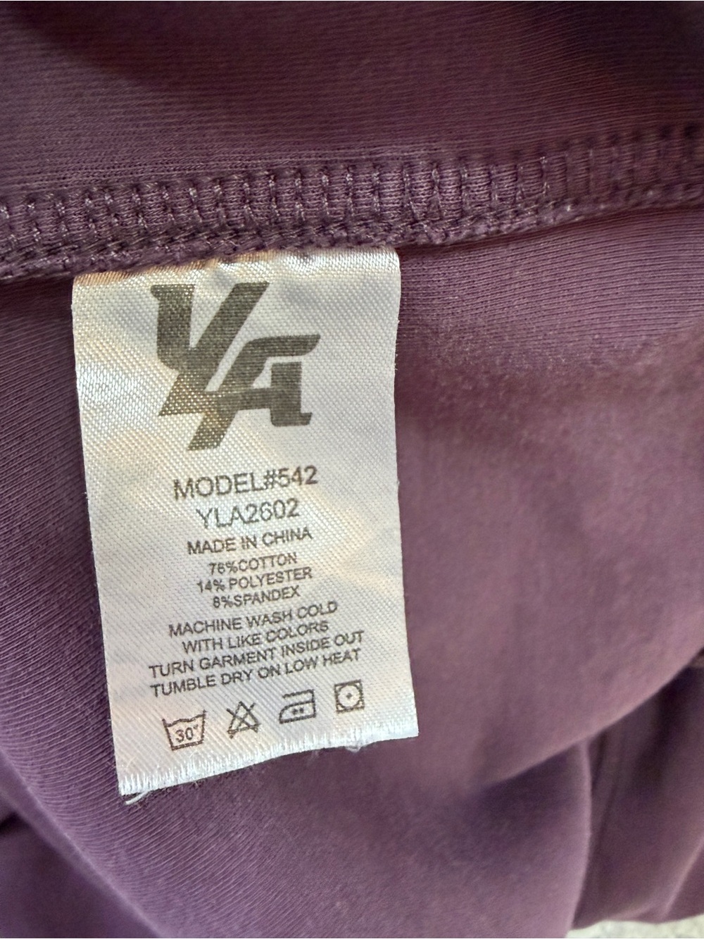 YoungLA Men's Purple Hooded Sweatshirt Size Large - Picture 14 of 14